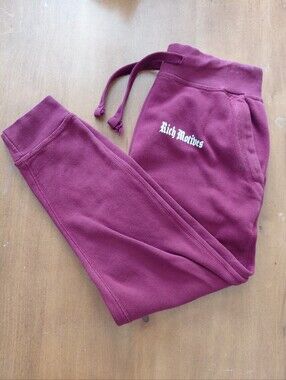 Lane 7 Rich Motives Burgandy Streetwear Sweatpant Joggers Size Small